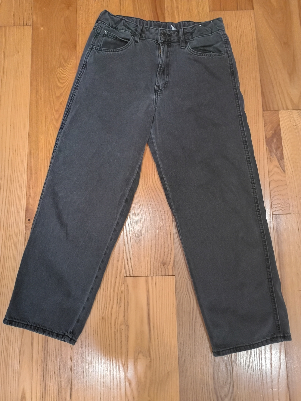 H&M Girls Baggy Fit Jeans Faded Washed Size 14